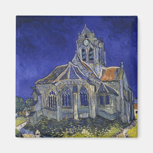 Íman Van Gogh A Igreja em Auvers Céu Azul Arte