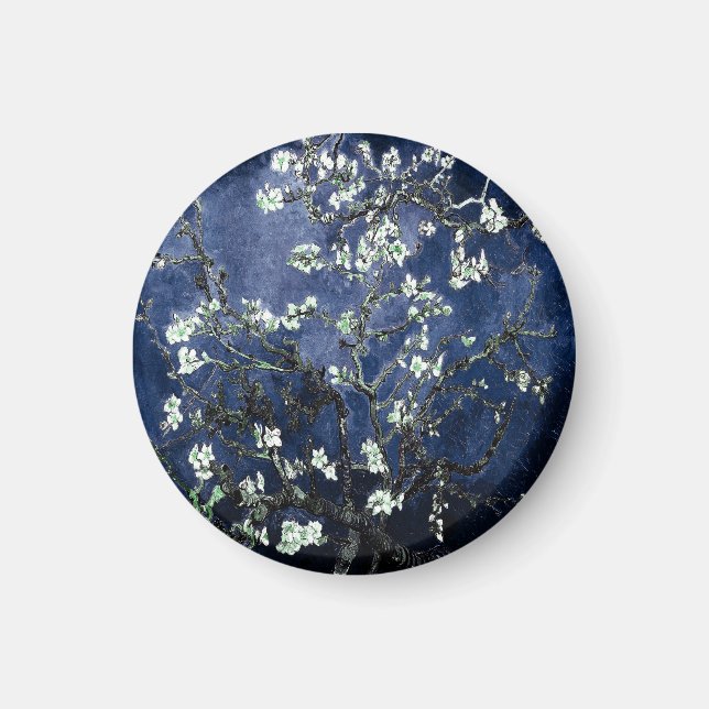 Íman Van Gogh Almond Blossoms Midnight Blue (Frente)
