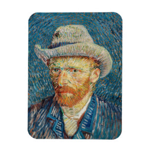 Íman Van Gogh - Autorretrato com um chapéu de feltro d