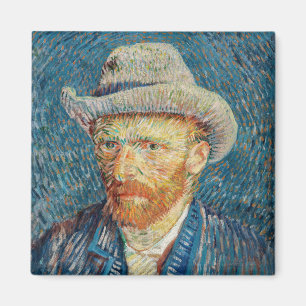 Íman Van Gogh - Autorretrato com um chapéu de feltro de