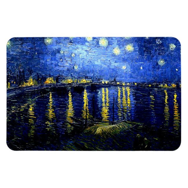 Íman Van Gogh belas artes, Starry Night sobre o Rhone (Horizontal)