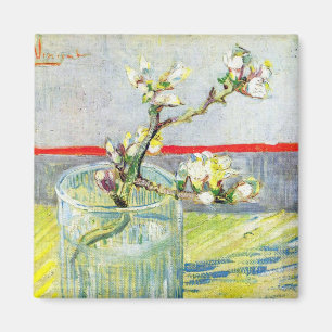 Íman Van Gogh Blossoming Almond Branch em um Vidro