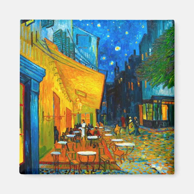 Íman Van Gogh Café Terrace à Noite (Frente)