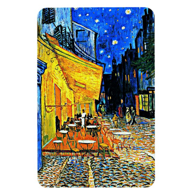 Íman Van Gogh - Cafe Terrace, Place-du-Forum, Arles (Vertical)