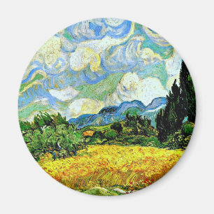 Íman Van Gogh: Campos de Trigo com Ciprestes