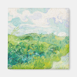 Íman Van Gogh. Campos de Trigo Verde Auvers. Impression