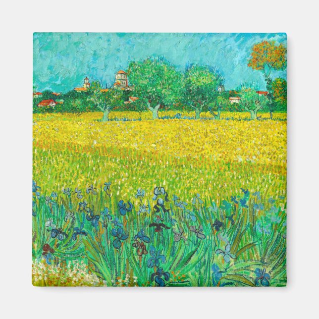 Íman Van Gogh Field com Irrises Perto de Arles (Frente)