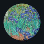 Íman Van Gogh Irises. Inimpressionismo floral azul<br><div class="desc">O imã Van Gogh "Irises". Arte do impressionismo floral azul.</div>