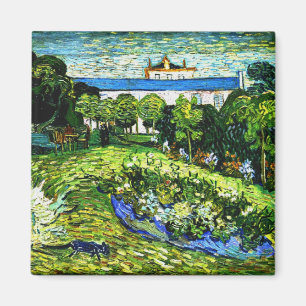 Íman Van Gogh - Jardim de Daubigny, pintura famosa,