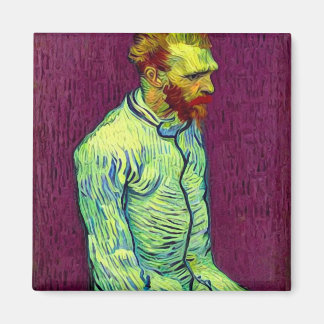 Íman Van Gogh na camisa de força aberta - Vermelho de v