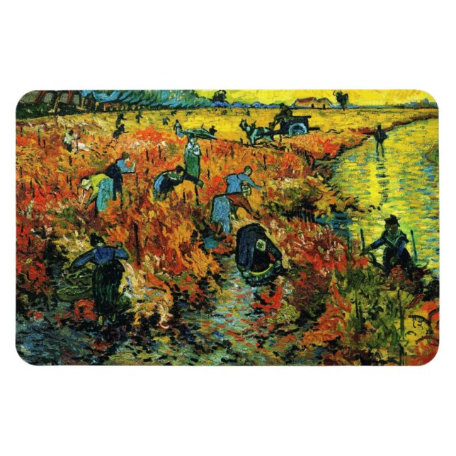 Íman Van Gogh Red Vineyards em Arles Magnet (Horizontal)