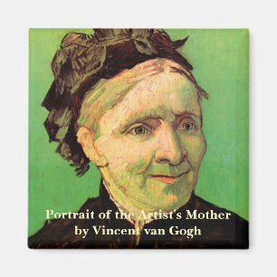 Íman Van Gogh; Retrato da mãe do artista, arte do