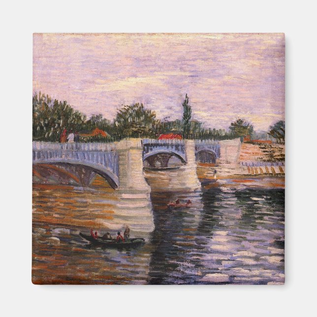 Íman Van Gogh Rio Sena com Pont del Grande Jette (Frente)