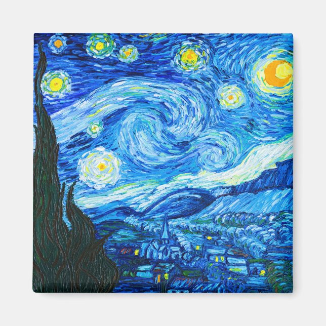 Íman Van Gogh Starry Night (Frente)