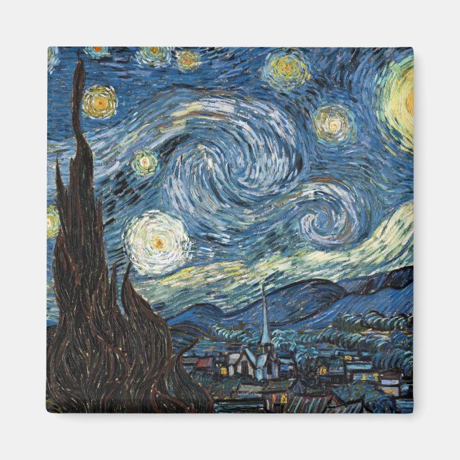 Íman Van Gogh Starry Night (Frente)