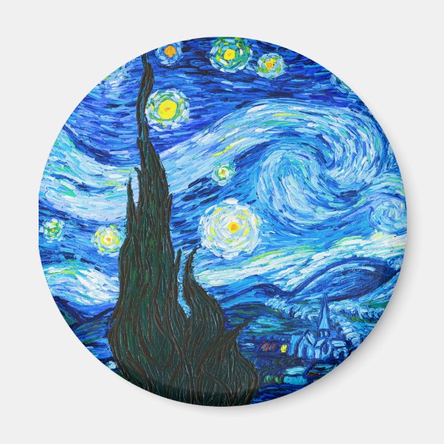 Íman Van Gogh Starry Night (Frente)