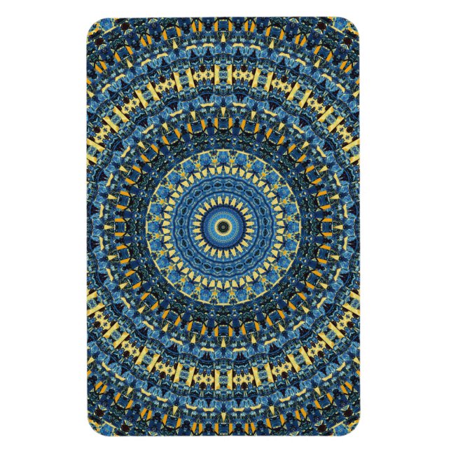 Íman Van Gogh Starry Night Abstrato Groovy Boho Mandala (Vertical)