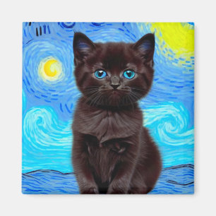 Íman Van Gogh Starry Night Black