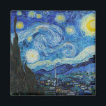 Íman Van Gogh Starry Night. Impressionismo arte de vint<br><div class="desc">O ímã Van Gogh "A Noite Estrelada".</div>