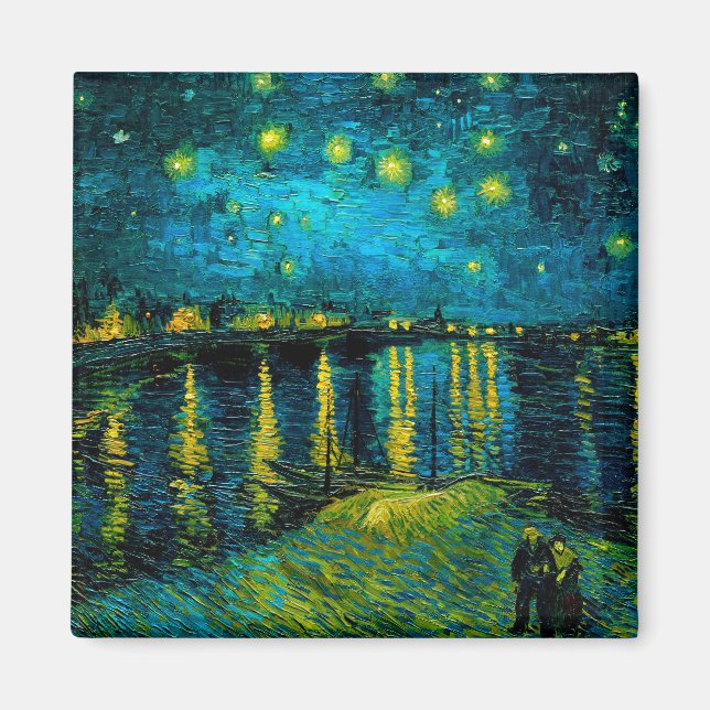 Íman Van Gogh Starry Night Over the Rhône (Frente)