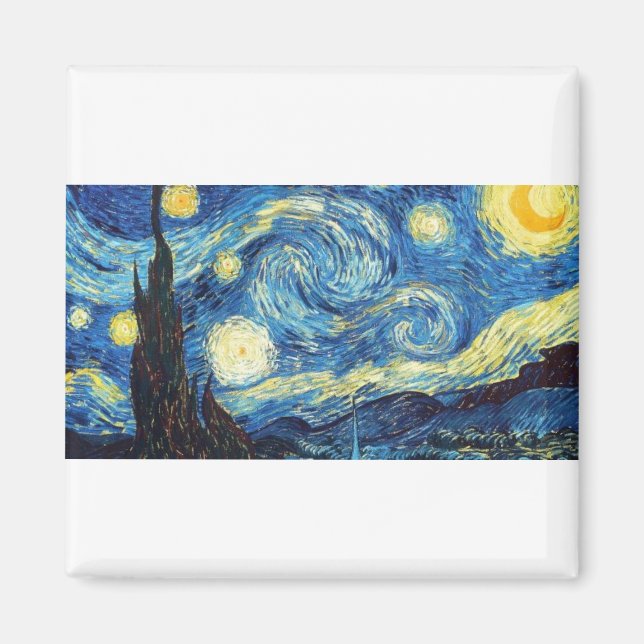Íman van gogh Starry noite (Frente)