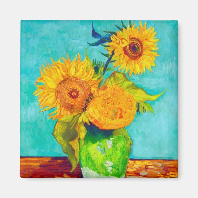 Íman Van Gogh Sunflower (Frente)