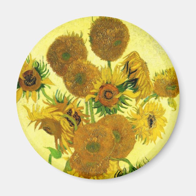Íman Van Gogh Sunflower Magnet (Frente)