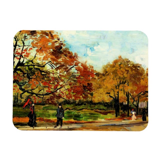 Íman Van Gogh - Vista de um Parque em Paris (Horizontal)