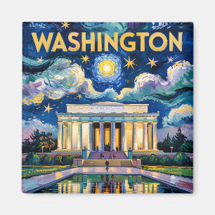 Íman Van Gogh Washington DC Lincoln Memorial Viagem