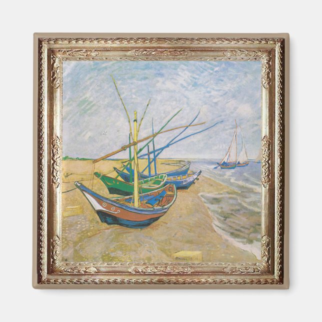 Íman Van Gough Fish Boats Magnet (Frente)
