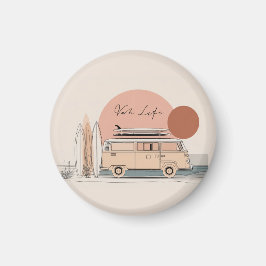 Íman Van Life Surf Van – Estética Retro de Camper de Pr