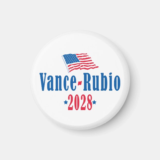 Íman Vance Rubio 2028 (bandeira) (Frente)