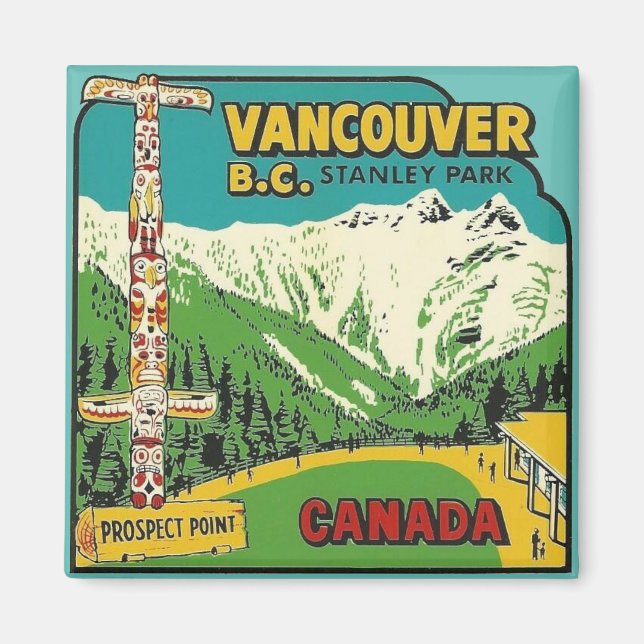 Íman Vancouver B.C. Magnet (Frente)
