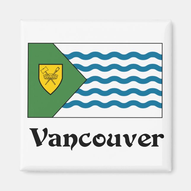 Íman Vancouver, bandeira da Colúmbia Britânica (Frente)