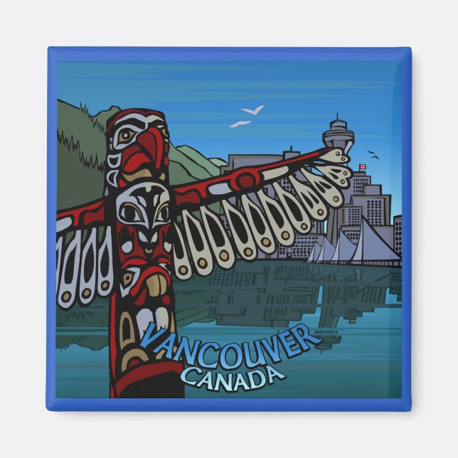 Íman Vancouver BC Souvenir Magnets Vancouver Ofertas de (Frente)