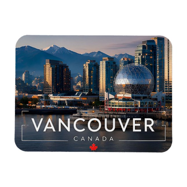 Íman Vancouver Canadá Exploração da Cidade Canadense 🌴 (Horizontal)