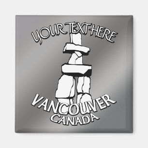 Íman Vancouver Canada Imã de geladeira Souvenir Magnet