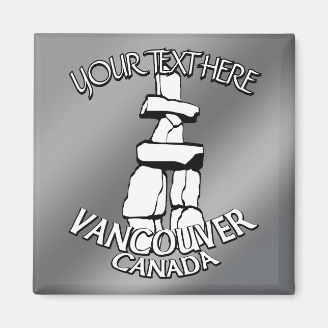 Íman Vancouver Canada Imã de geladeira Souvenir Magnets (Frente)