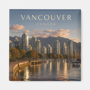 Íman Vancouver Canadá Luxo Frente Marítima