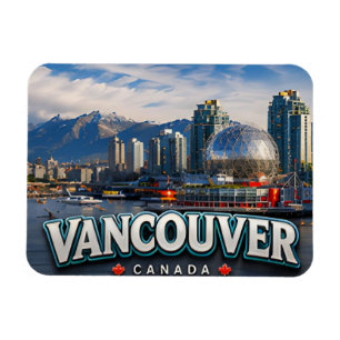 Íman Vancouver Canadá Montanhas do Pacífico Viagem Urba