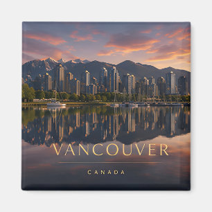 Íman Vancouver Canadá Reflexo da Água da Montanha