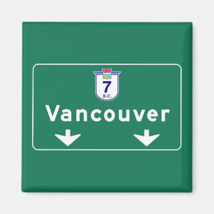 Íman Vancouver, canadense Road Sign