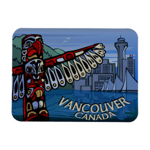 Íman Vancouver Souvenir Magnet Totem Pole - Presente