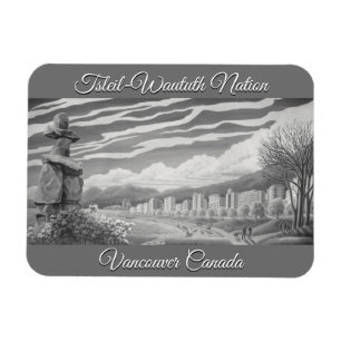 Íman Vancouver Souvenir Magnet Vancouver Landmark Gift