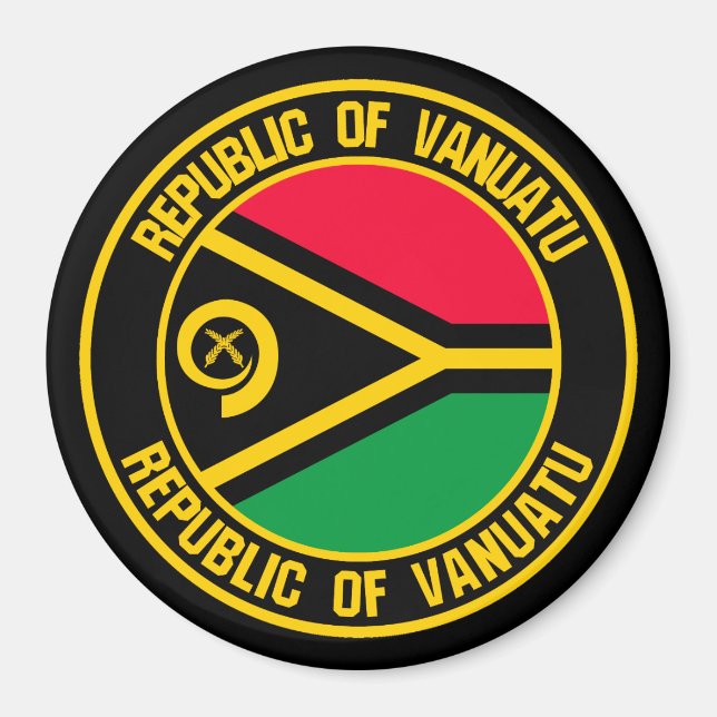 Íman Vanuatu Round Emblem (Frente)