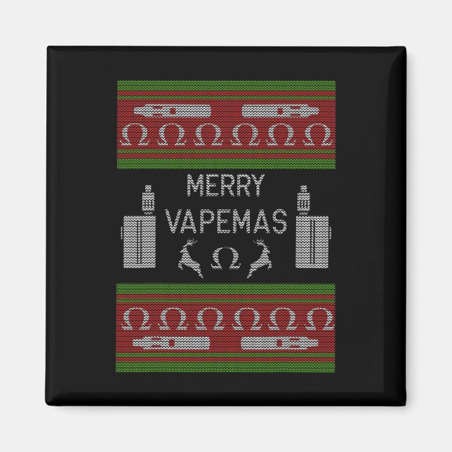 Íman Vapemas de feliz - Vapacidade de um suéter de Nata (Frente)
