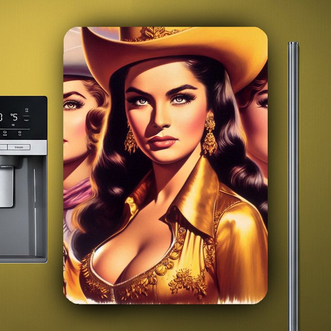 Íman Vaqueiras Lindas Retro (Criador carregado)