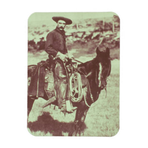 Íman Vaqueiro de Montana, c.1880 (foto de b/w)