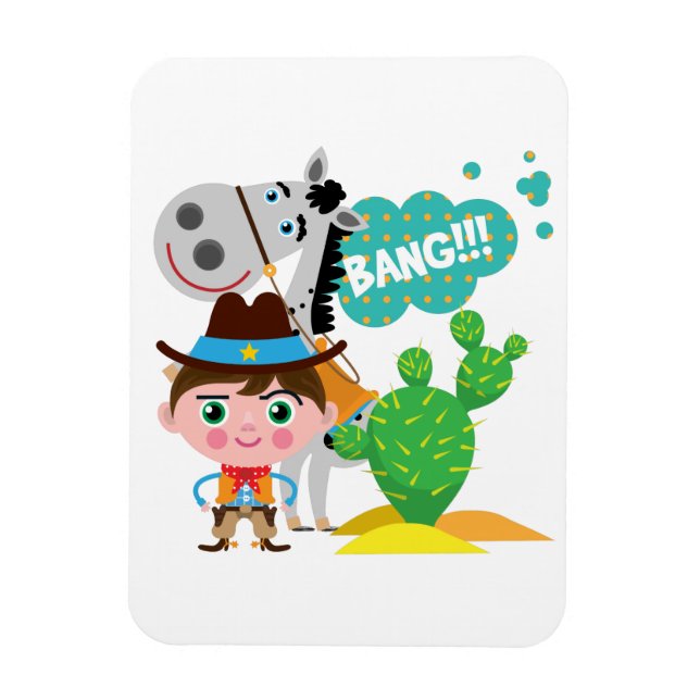 Íman Vaqueiro e cavalo (Vertical)