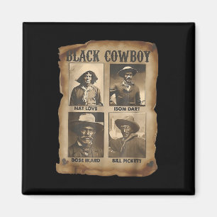 Íman Vaqueiro Negro Rodeio Western Melanina História Ne